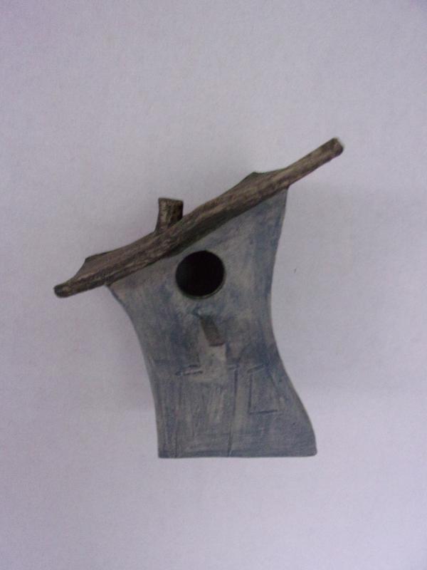 Vogelhuisje nr.3433. "Vierkant platdak" &euro;.100.-