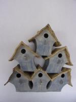 Vogelhuisje nr.3122. "Puntdak zesling" €.500.-