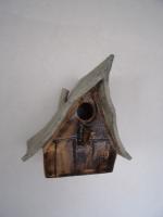 Vogelhuisje nr.3212. "Vierkant puntdak" €.90.-