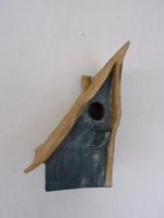 Vogelhuisje nr.3409. "Vierkant schuin dak" €.100.-